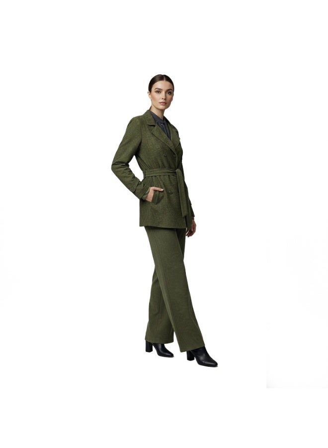 Smoky Egypt Smoky Suede Double-Breasted Jacket-Olive - Image 4